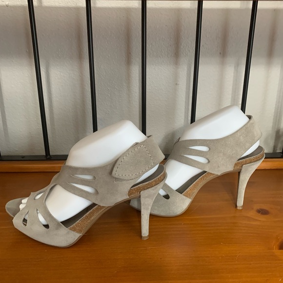 Pedro Garcia Pamela Suede Slingback Sandals Size 38 US 8 - Picture 5 of 16